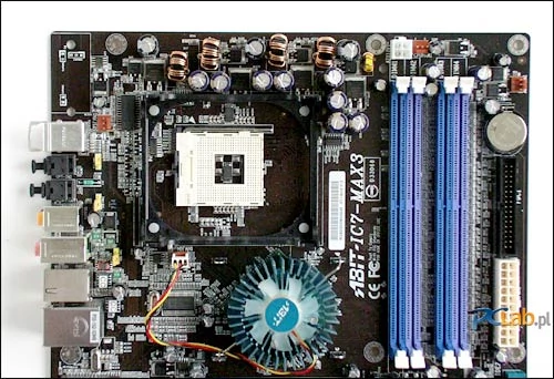 ABIT IC7-MAX3 po demontażu systemu OTES