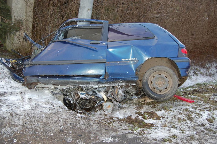 Rozbił kradzione auto