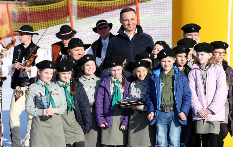 Prezydent z dziećmi