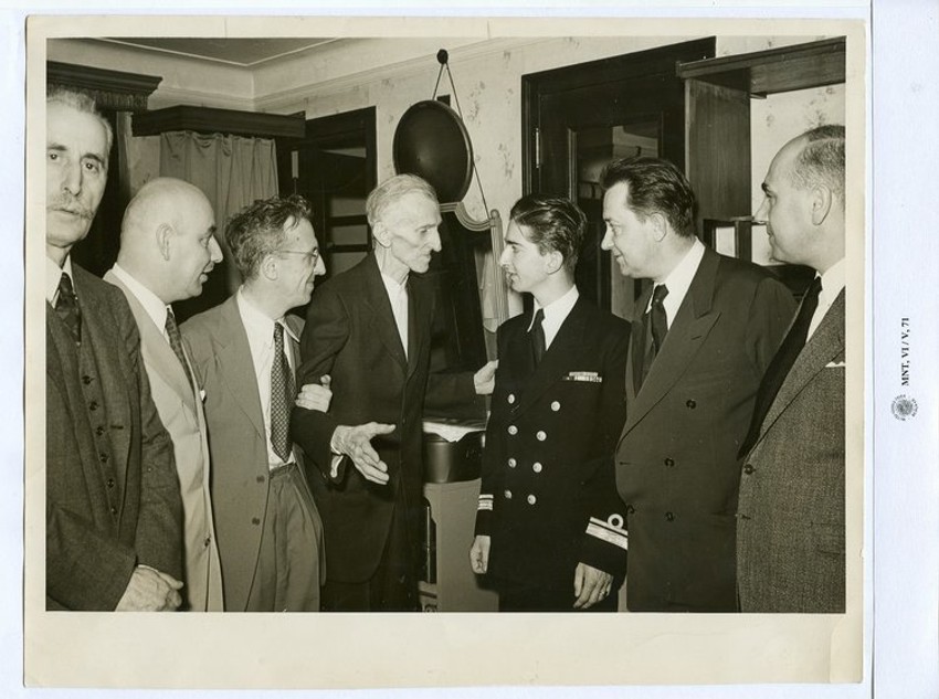 Nikola Tesla sa članovima porodice Karađorđević