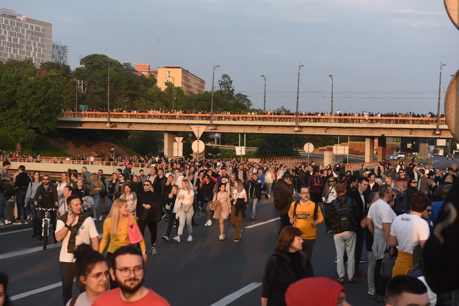 Demonstranti na Gazeli