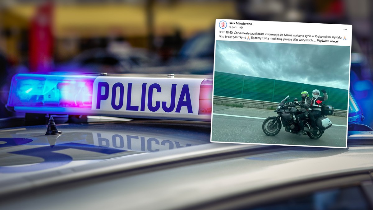 Wracali z pielgrzymki motocyklowej. Doszło do dramatu. "Beata walczy o życie"