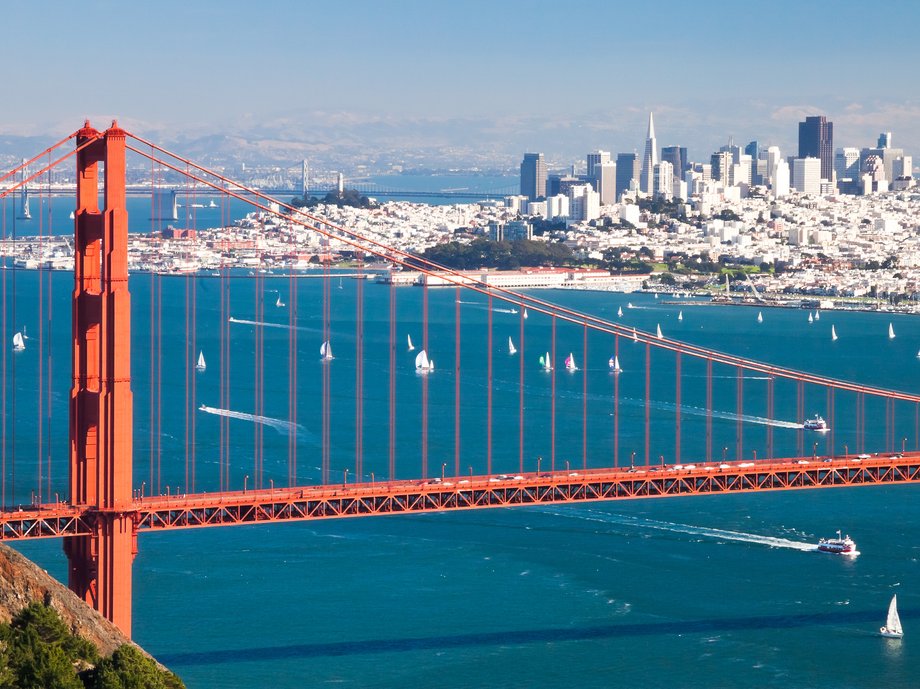 Golden Gate Bridge in San Francisco.