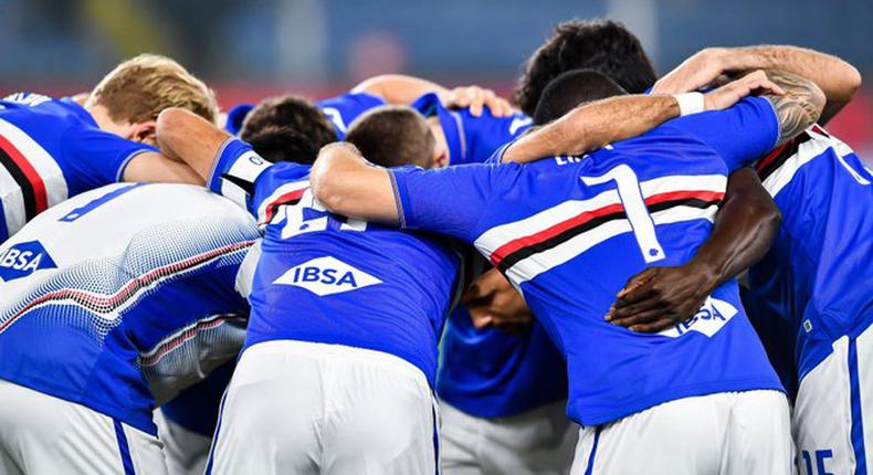 Four more Sampdoria players test positive for coronavirus