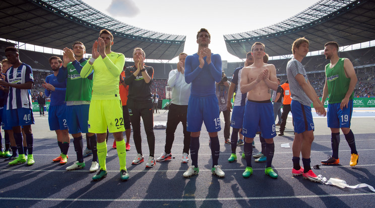 A Hertha játékosai már várják az új szezont /Fotó: AFP