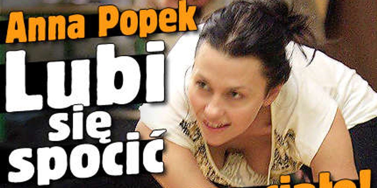 Anna Popek lubi się spocić