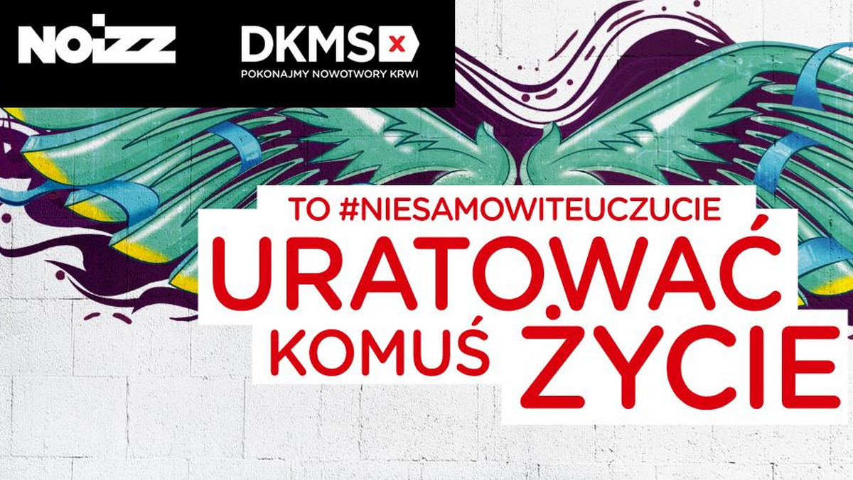 <strong>Po sukcesie kampanii „Vs Życie” NOIZZ i Fundacja DKMS kontynuują współpracę, której celem jest popularyzowanie idei dawstwa szpiku. W nowej edycji kampania jest oparta na historiach dawców, które będą publikowane w portalu NOIZZ oraz na stronie projektu. W ramach akcji „To #NiesamowiteUczucie uratować komuś życie” we Wrocławiu i Warszawie powstały dwa murale, autorstwa znanych artystów. Elementem kampanii jest również spot prezentujący dawców, którzy dali szansę na życie i zdrowie chorym na nowotwory krwi. </strong>