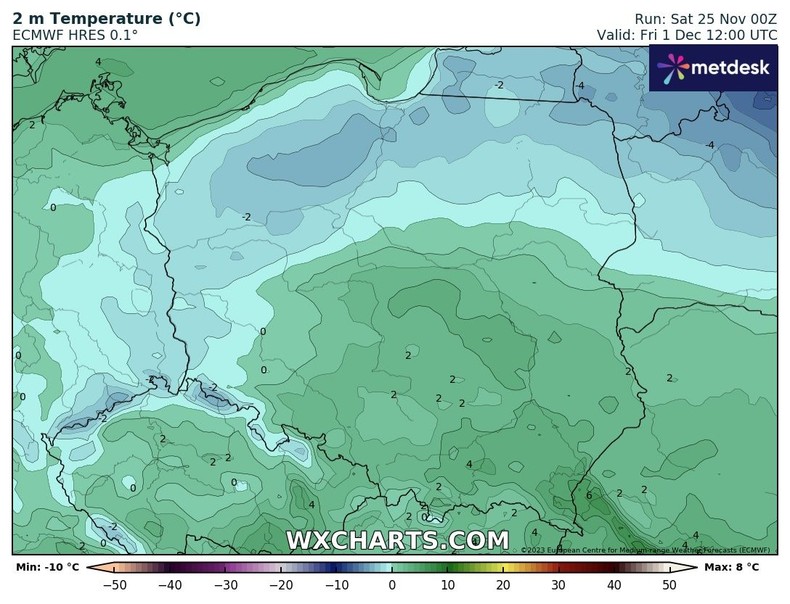 Na początku grudnia przejściowo ma zrobić się cieplej