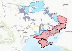 ISV mapa, ukrajinski front