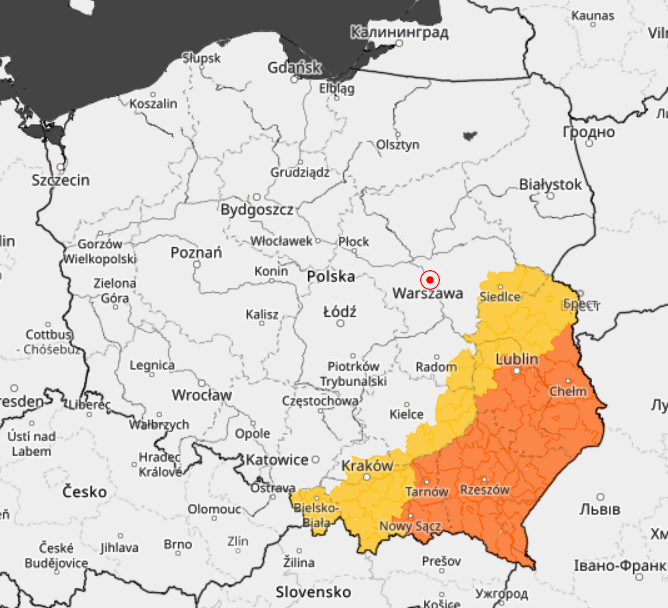 Brygida coraz bliżej Polski. IMGW wydaje pomarańczowe alerty