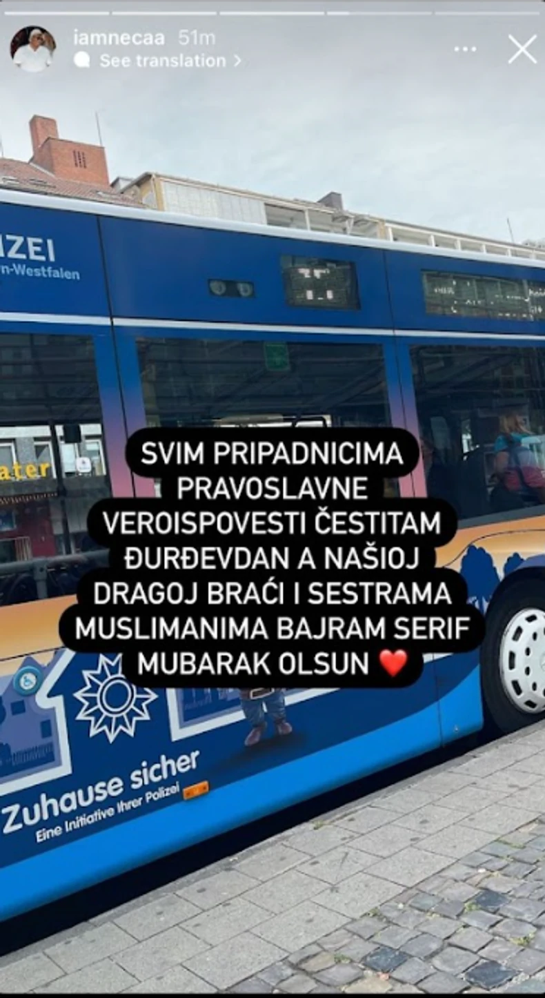 Neca Lazić čestitao Đurđevdan