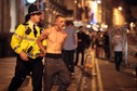 Saturday Night Revellers Enjoy Themselves In Cardiif City Centre