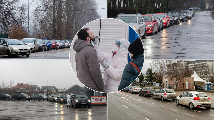 Sytuacja w punktach wymazowych wygląda różnie. Kolejki biorą się ze wzrostu zakażeń, ale też trwających czy zbliżających się ferii.