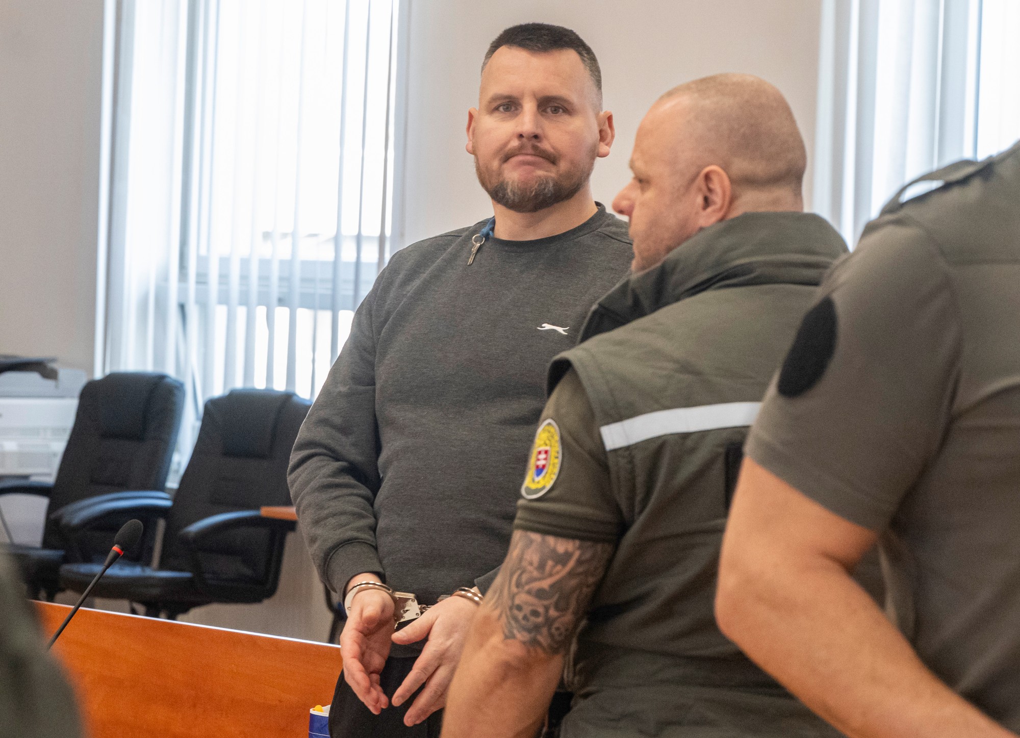 Daniel Bombic na súde. 