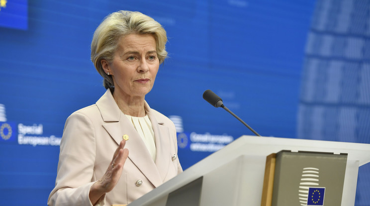 Ursula von der Leyen, az Európai Bizottság elnöke / Fotó: MTI/AP/Geert Vanden Wijngaert