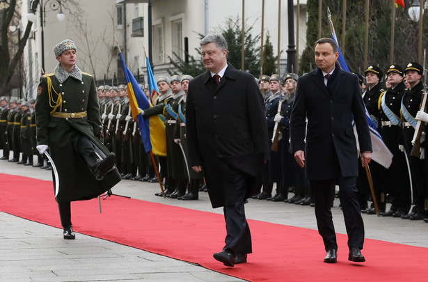 Petro Poroszenko dziękował Andrzejowi Dudzie za wsparcie dla Ukrainy