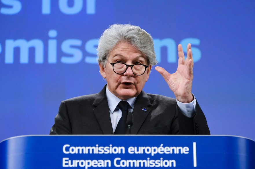 Thierry Breton, komisarza UE ds. rynku wewnętrznego, Belgia, 10 listopada 2022 r.