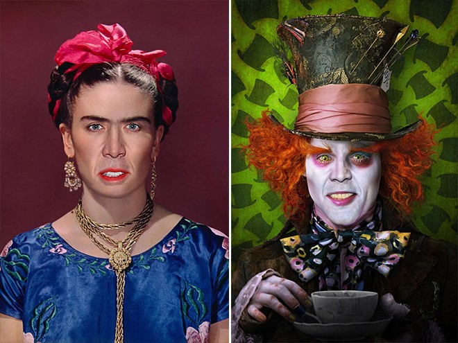 Nicolas Cage jako Frida Kahlo i w roli Wielkiego Kapelusznika