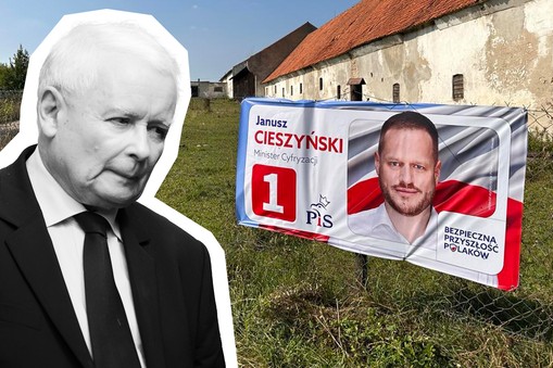 Kampania PiS. Za chwilę cały region zostanie wytapetowany twarzą Janusza Cieszyńskiego.