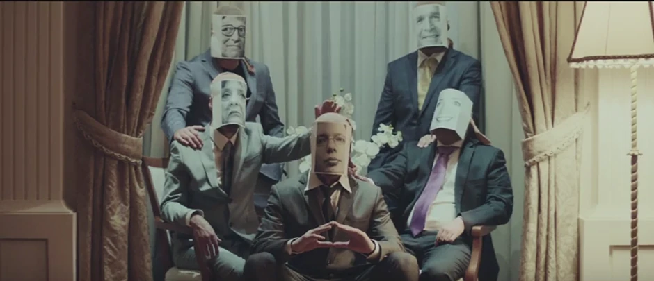 Scena iz spota Beogradskog sindikata za pesmu "Sistem te laže"