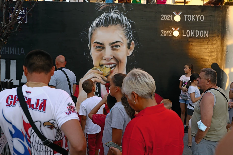 Milica Mandić mural