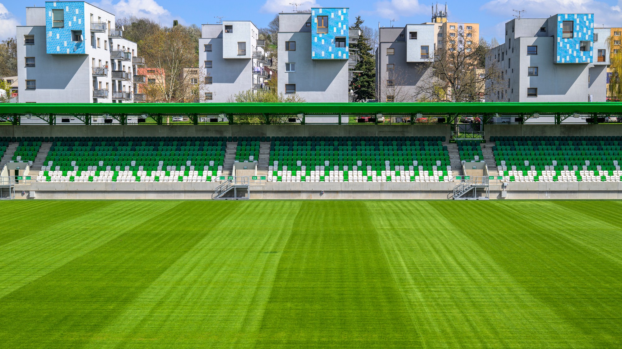 Futbal Tatran Aréna v Prešove.