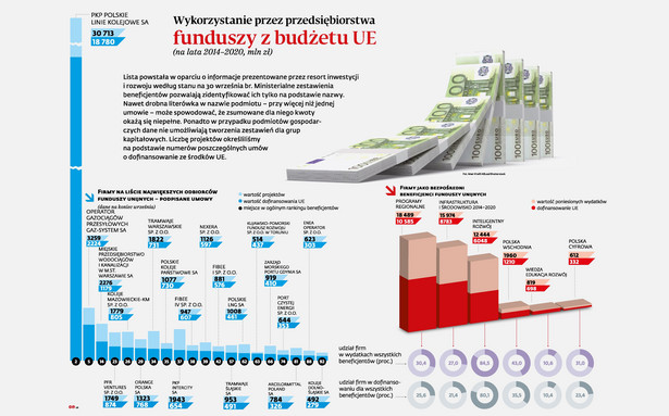 Wykorzystanie przez przedsiębiorstwa funduszy z budżetu UE