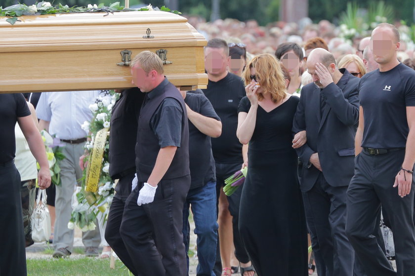 Grażyna Błęcka-Kolska na pogrzebie