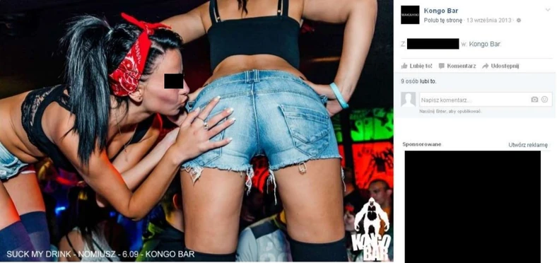 Taniec pracownic na barze w Kongo Barze