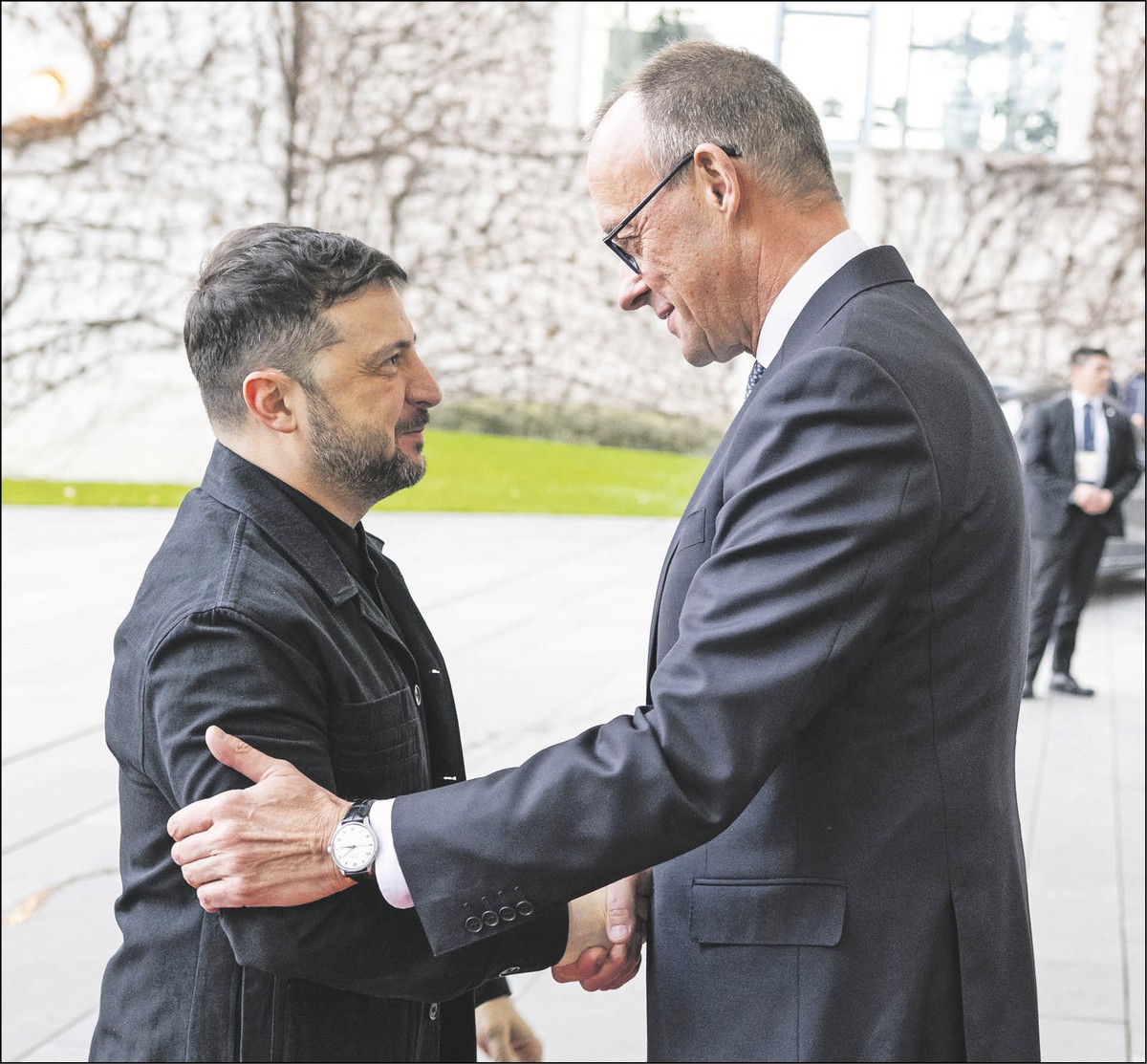 Wołodymyr Zełenski i Fryderyk Merz