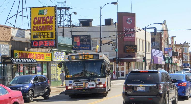 The Little Village neighborhood in Chicago's South Side.