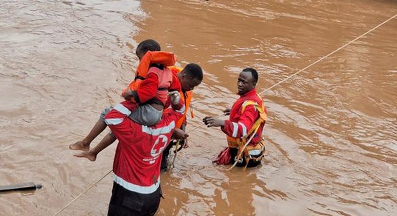 Eighteen people, including children, were rescued in Madi, Mathare Area 4A.
