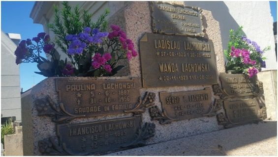 Grób rodziny Lachowskich na Cemitério Municipal São Francisco de Paula w Kurytybie