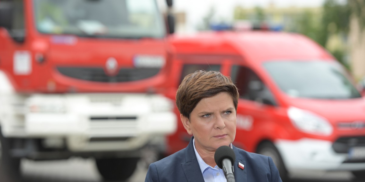 O usuwaniu skutkach nawałnic premier Beata Szydło mówiła na konferencji prasowej w Chojnicach