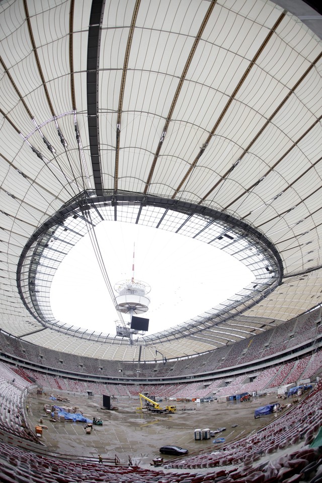 Tak rośnie Stadion Narodowy