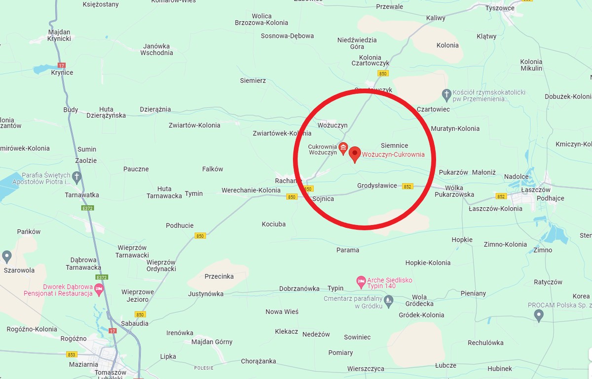 W okolicach Wożuczyn-Cukrownia w powiecie hrubieszowskim w woj. lubelskim spadła rakieta