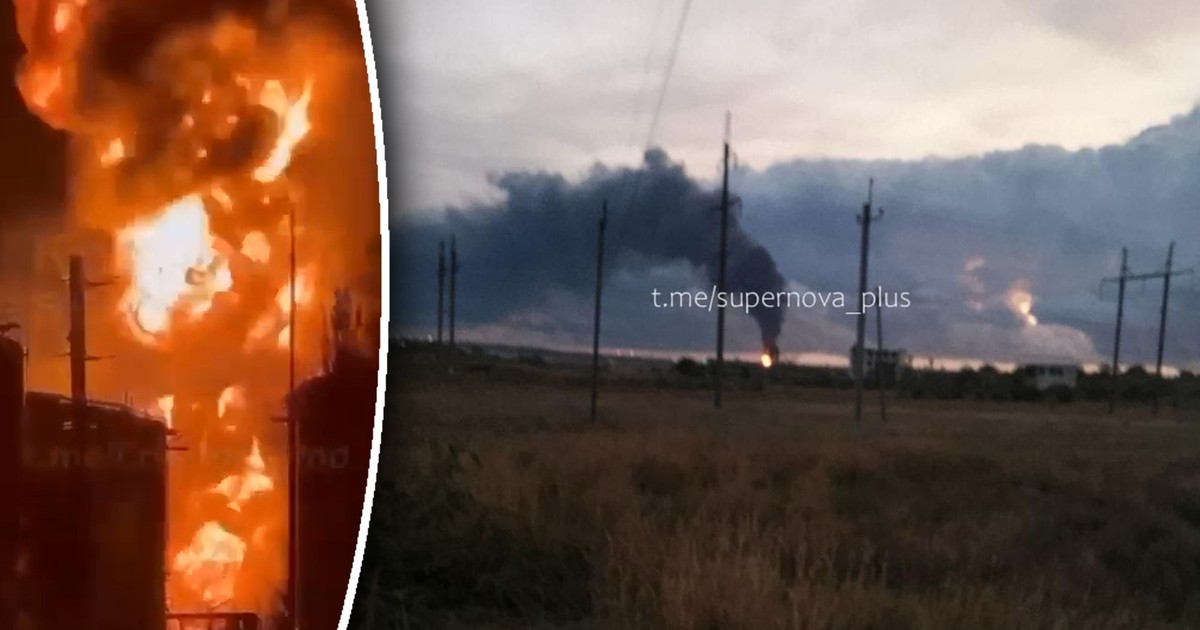 Mocne uderzenie w logistykę okupanta. Płonie największy terminal naftowy!