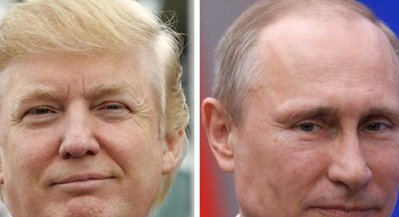 Donald Trump and Russian President Vladimir Putin. Amanda Macias/Reuters