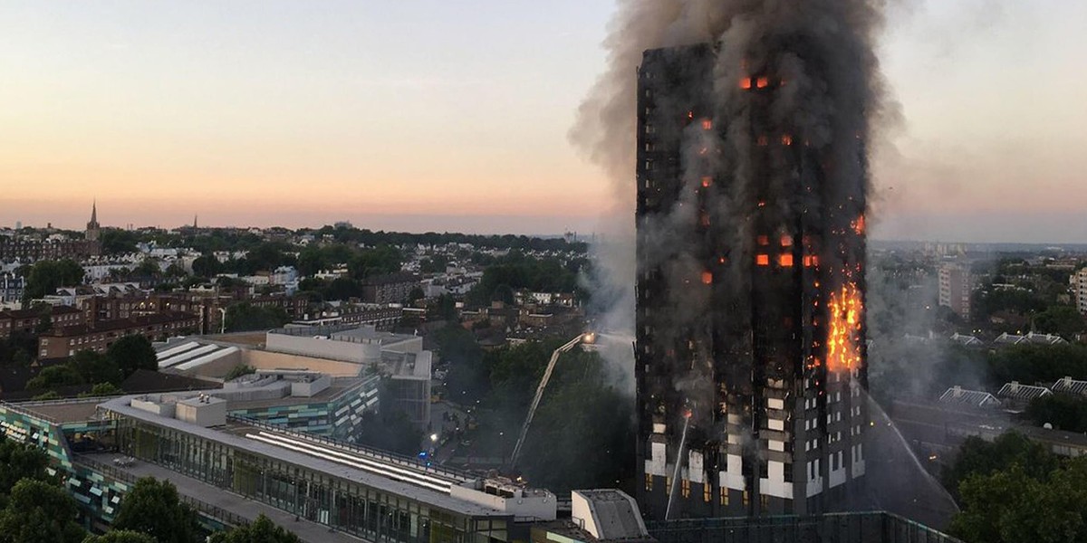 Spłonął apartamentowiec. "Ludzie skakali z okien, to było piekło"