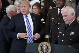 US President Donald J. Trump meets with sheriffs from across the country