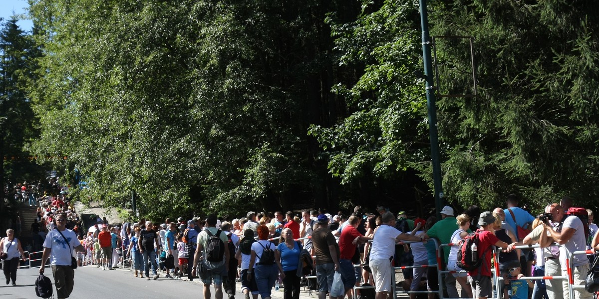 Turyści w Zakopanem.