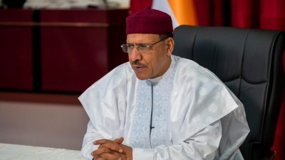 The deposed President of Niger, Mohamed Bazoum. 