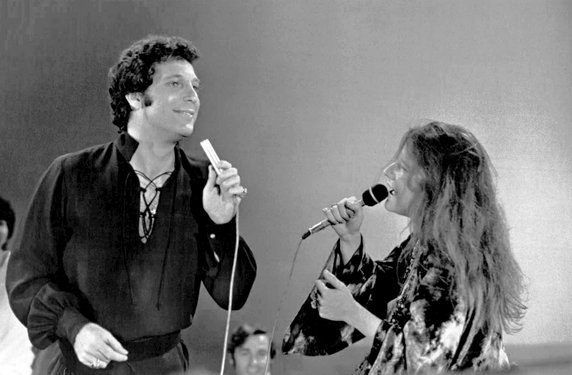 Janis Joplin  i Tom Jones w 1969 roku