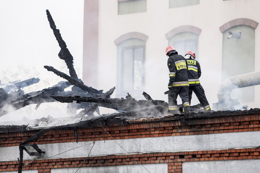 Pożar fabryki laminatu w Bielsku- Białej