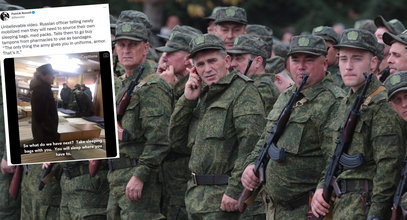 Do sieci wyciekło nagranie z rosyjskiego punktu poborowego. Nowi żołnierze usłyszeli radę. "Poproście matki o podpaski"