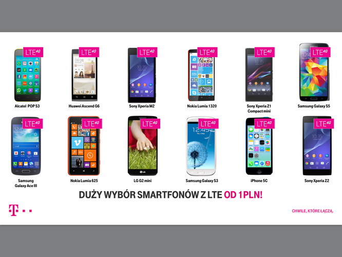 Smartfony od złotówki w T-Mobile