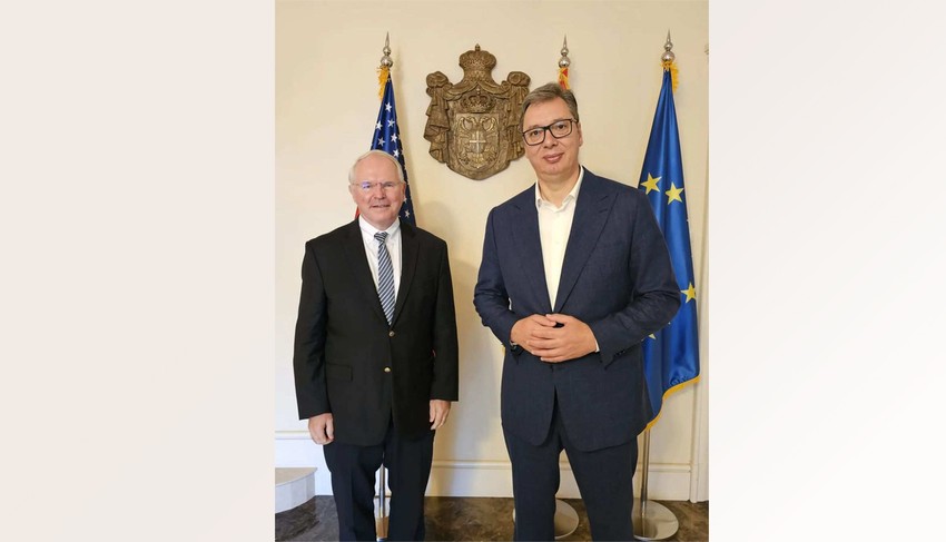 Aleksandar Vučić i Kristofer Hil