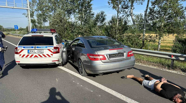 Parancsnoki vizsgálat indult az M2-es autósüldözés rendőri intézkedésével kapcsolatban / Fotó: Pest Vármegyei Rendőr-főkapitányság