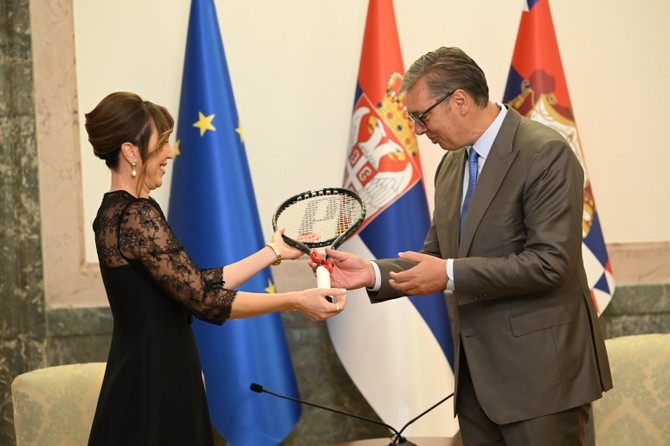 Jelena Janković i Aleksandar Vučić