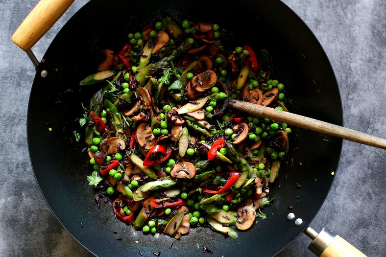 Stir fry z groszkiem 